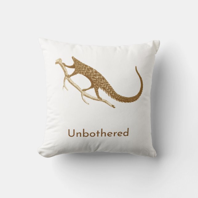 Coussin Pangolin imperturbable (Recto)