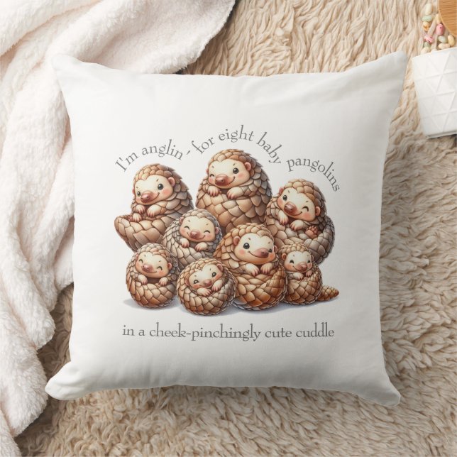 Coussin Pangolins adorables pour 8 Pangolins mignons (Couverture)