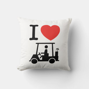 Coussin Panier de golf I Heart (Love)