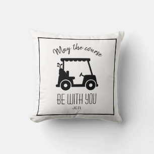 Coussin Panier de golf mignon citation parcours golfeur no