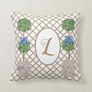 Coussin Panier de tomates à jarres à gingembre vert Chinoi