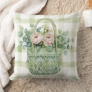 Coussin Panier Floral de Printemps