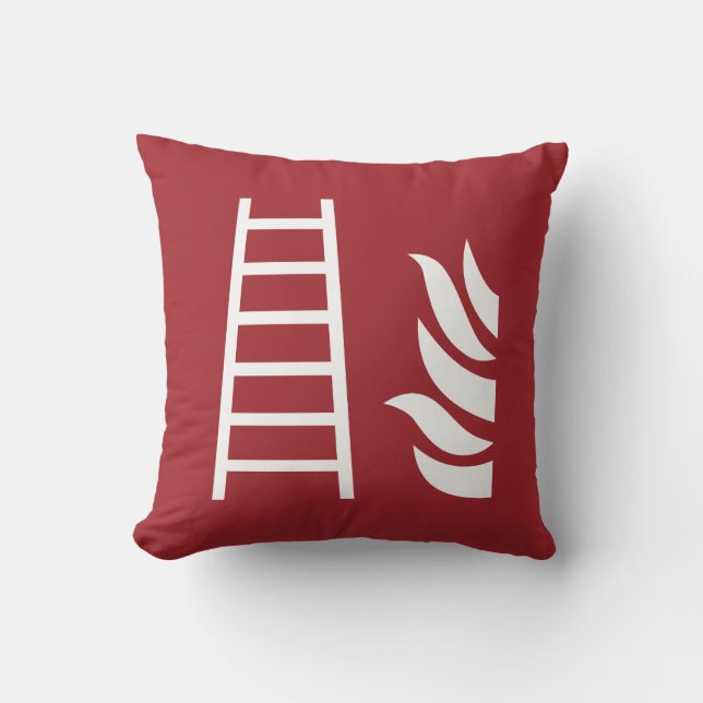 Coussin Panneau de sécurité de l'échelle d'incendie (Recto)
