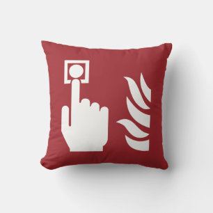 Coussin Panneau de sécurité du bouton d'alarme incendie