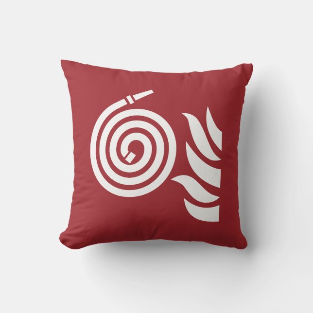 Coussin Panneau de sécurité du tuyau d'incendie (Recto)