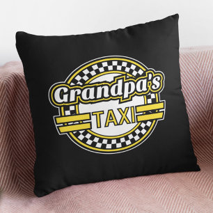 Coussin Panneau de taxi de grand-père