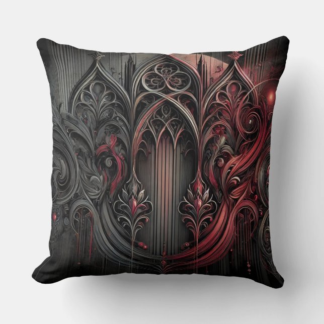 Coussin Panneau de tente de table d'élégance gothique (Recto)