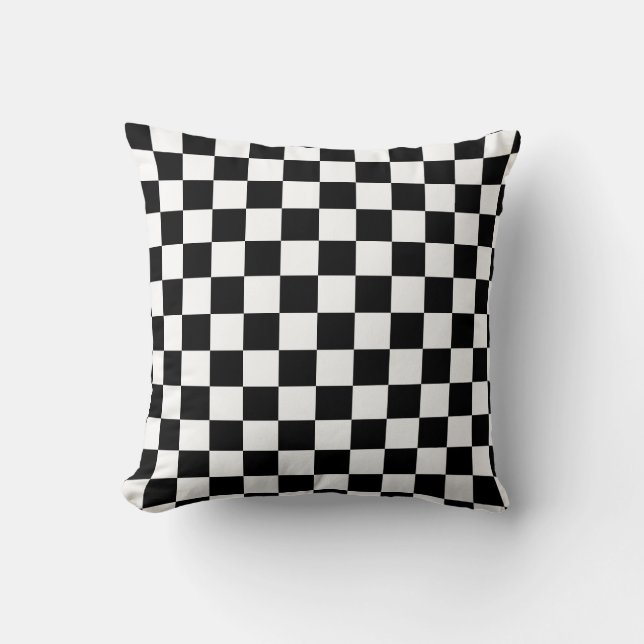 Coussin Panneau de vérification classique arrière et jeton (Recto)