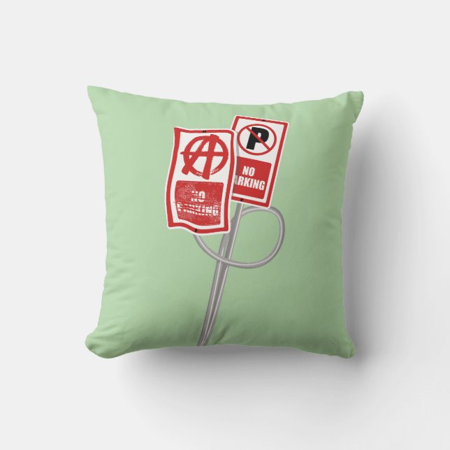 Coussin Panneau d'interdiction de stationnement anarchique (Recto)