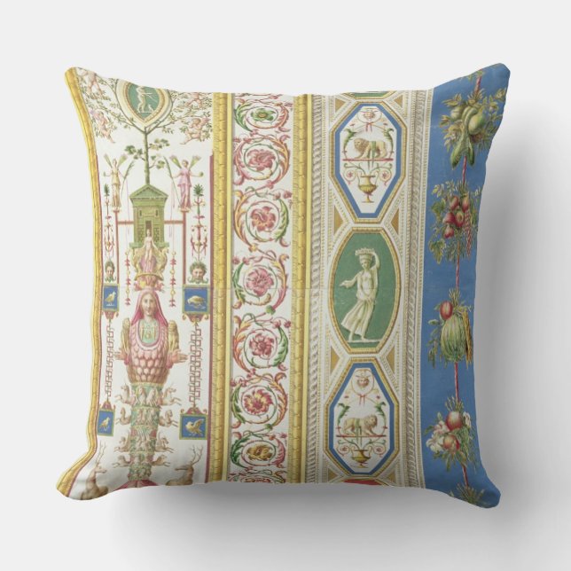 Coussin Panneau du bungalow de Raphael à Vatican, engr (Recto)