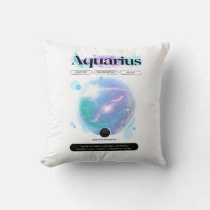 Coussin Panneau moderne Zodiac Aquarius Citation Air Eleme