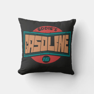 Coussin Panneau vintage essence rétro badge costumisable
