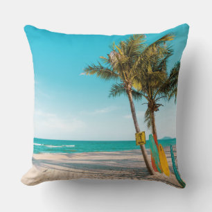 Coussin Panneaux de surf sur la plage