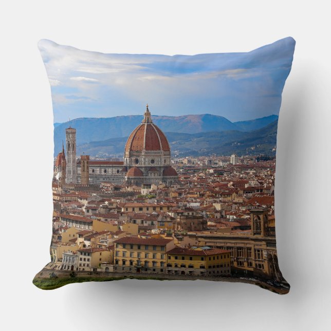 Coussin Panorama de Florence en Toscane - en Italie (Recto)
