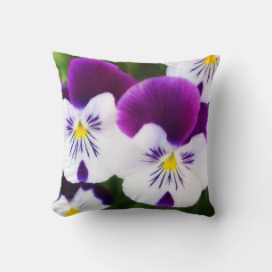 Coussin Pansies magnifiques Lancer l'oreiller
