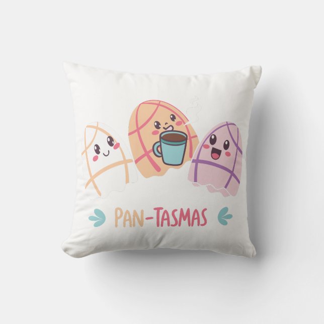 Coussin Pantasmas Cute Ghost Concha Jeu d'oreiller - Kawai (Recto)