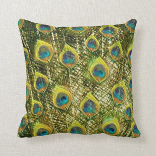 Coussin Paon d'or