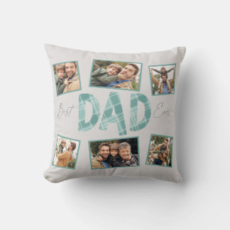 Coussin Papa à carreaux
