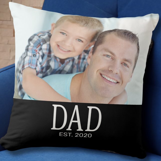 Coussin Papa a établi la photo (Créateur téléchargé)