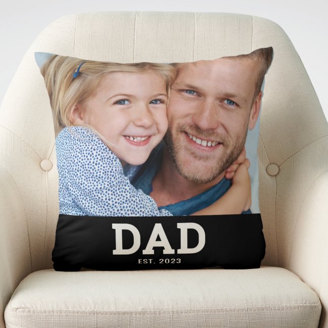 Coussin Papa a établi la photo moderne (Créateur téléchargé)