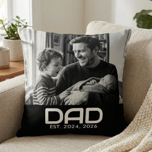Coussin Papa a établi une photo audacieuse moderne