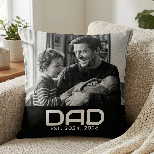 Coussin Papa a établi une photo audacieuse moderne (Créateur téléchargé)