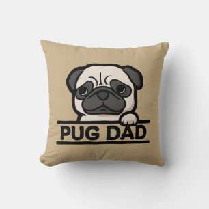 Coussin PAPA CARLIN – Cadeau drôle et mignon pour amateur