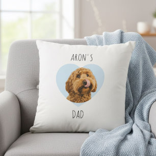 Coussin Papa Chien Personnalisé Photo de Chien Personnal