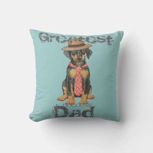 Coussin Papa de dobermann