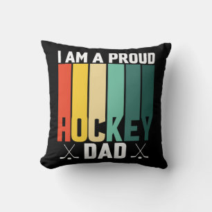 Coussin Papa de hockey fier