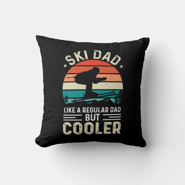 Coussin Papa de ski (Recto)