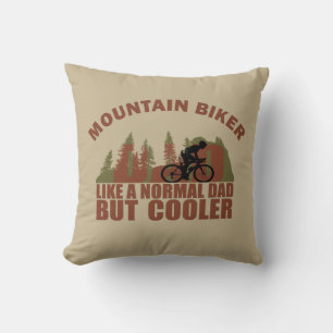Coussin Papa de VTT drôle