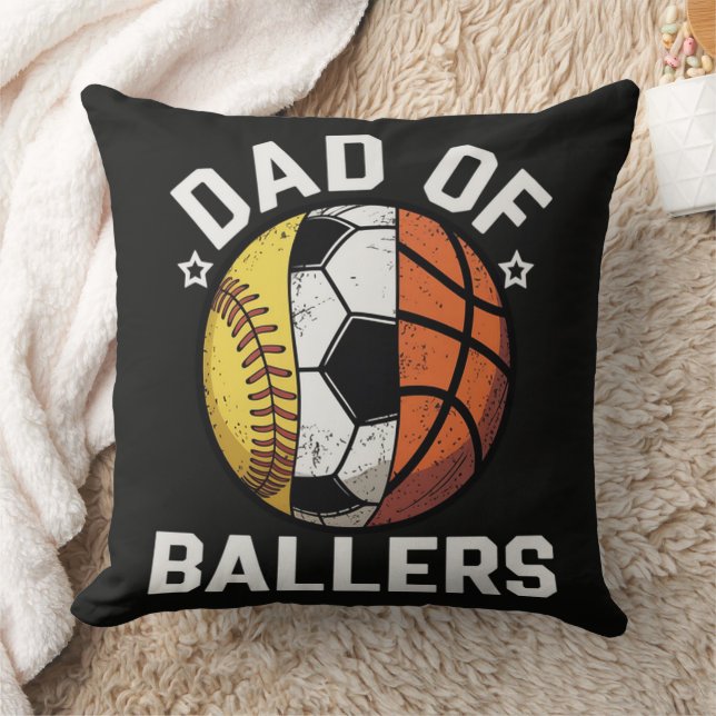 Coussin Papa des joueurs de balle (Couverture)