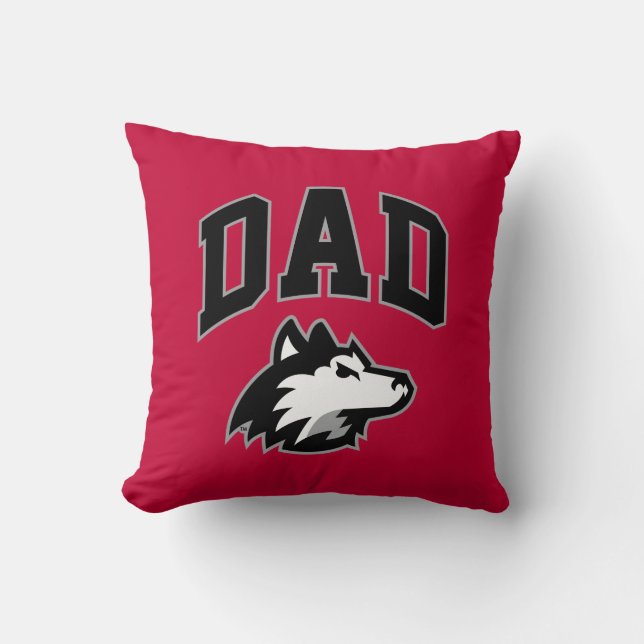 Coussin Papa Huskies (Recto)