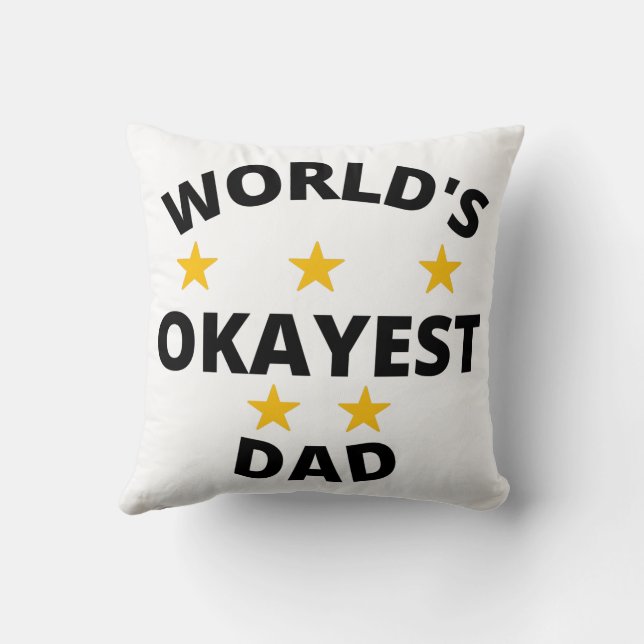 Coussin papa le plus beau du monde (Verso)