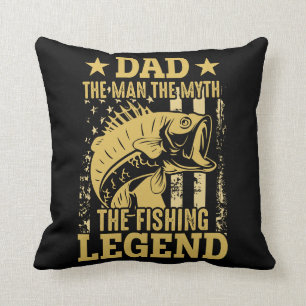 Coussin Papa - L'Homme, Le Mythe, La Légende De La Pêche