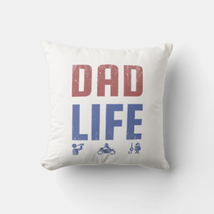Coussin Papa Life SVG - Fête du Père Design Vintage   Drôl