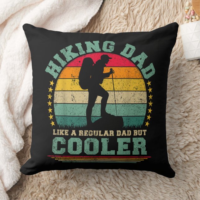 Coussin Papa randonnée drôle comme un papa normal randonné (Couverture)