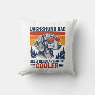 Coussin Papa teckel comme un papa normal mais plus cool T-