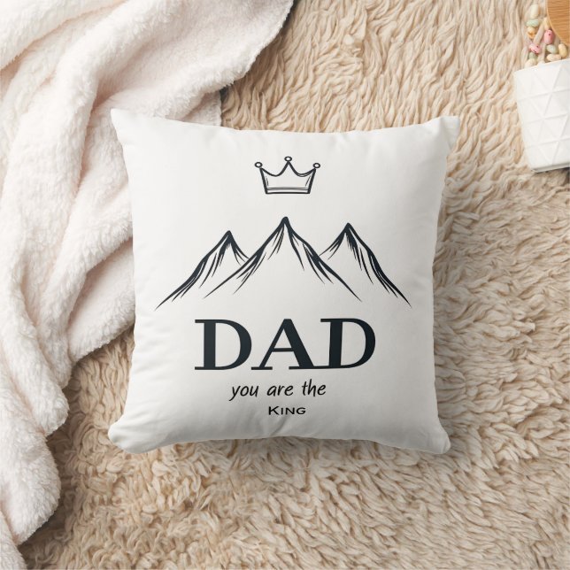 Coussin "Papa, tu es le roi" Jetez l'oreiller (Couverture)