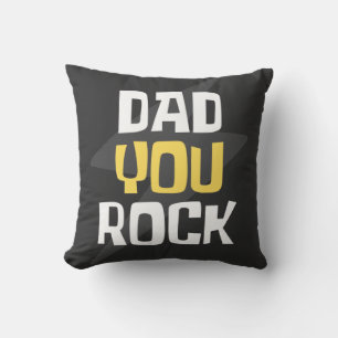 Coussin Papa You Rock - Fête des pères / Cadeau d'annivers