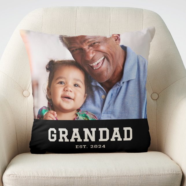 Coussin Papapa a établi une photo moderne en gras (Créateur téléchargé)