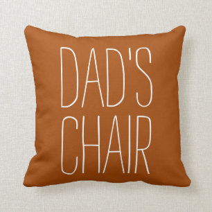 Coussin PAPA'S CHAIR décorative Just for Dad Custom