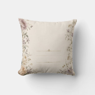 Coussin Papeterie de mariage de style jardin vintage