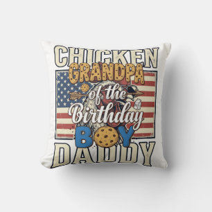 Coussin Papi du gâteau d'anniversaire garçon cookie lait c