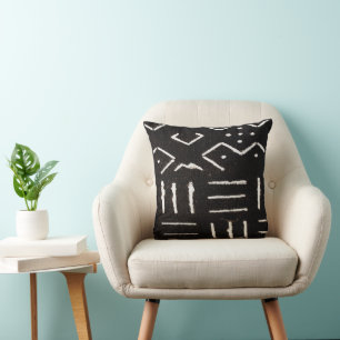 Coussin Papier à boue africain contemporain