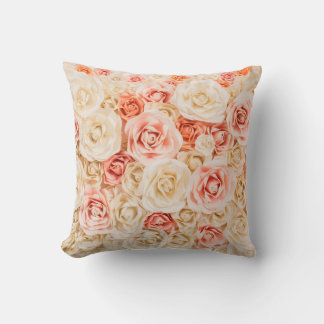 Coussin Papier à fleurs pour arrière - plan en style amour