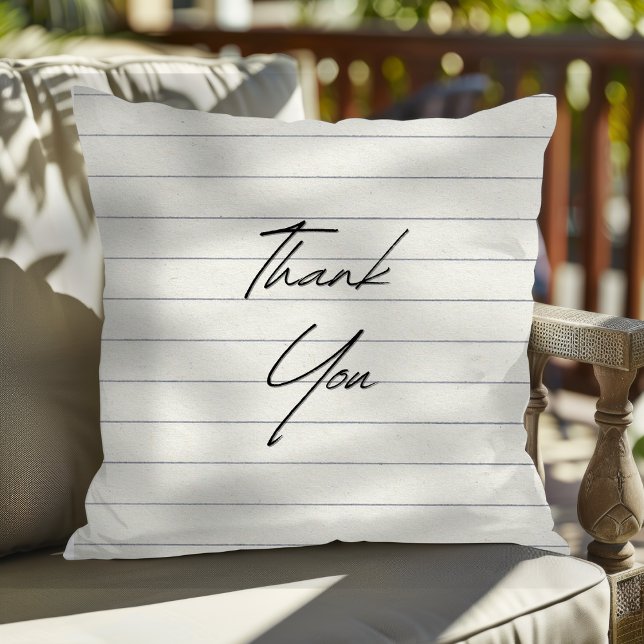Coussin Papier à Merci manuscrit (Créateur téléchargé)