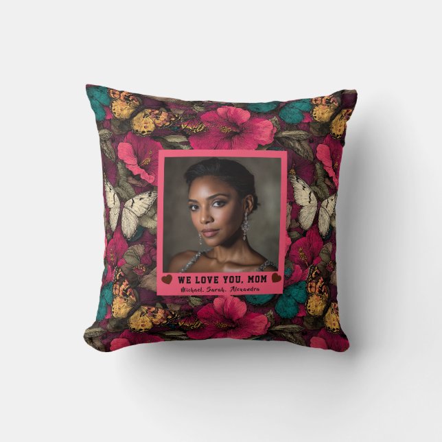 Coussin Papier Camouflage Papillon Décoration Intérieure p (Recto)
