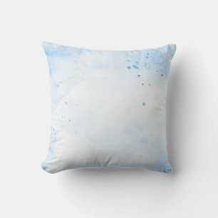 Coussin papier d'aquarelle bleu Arrière - plan